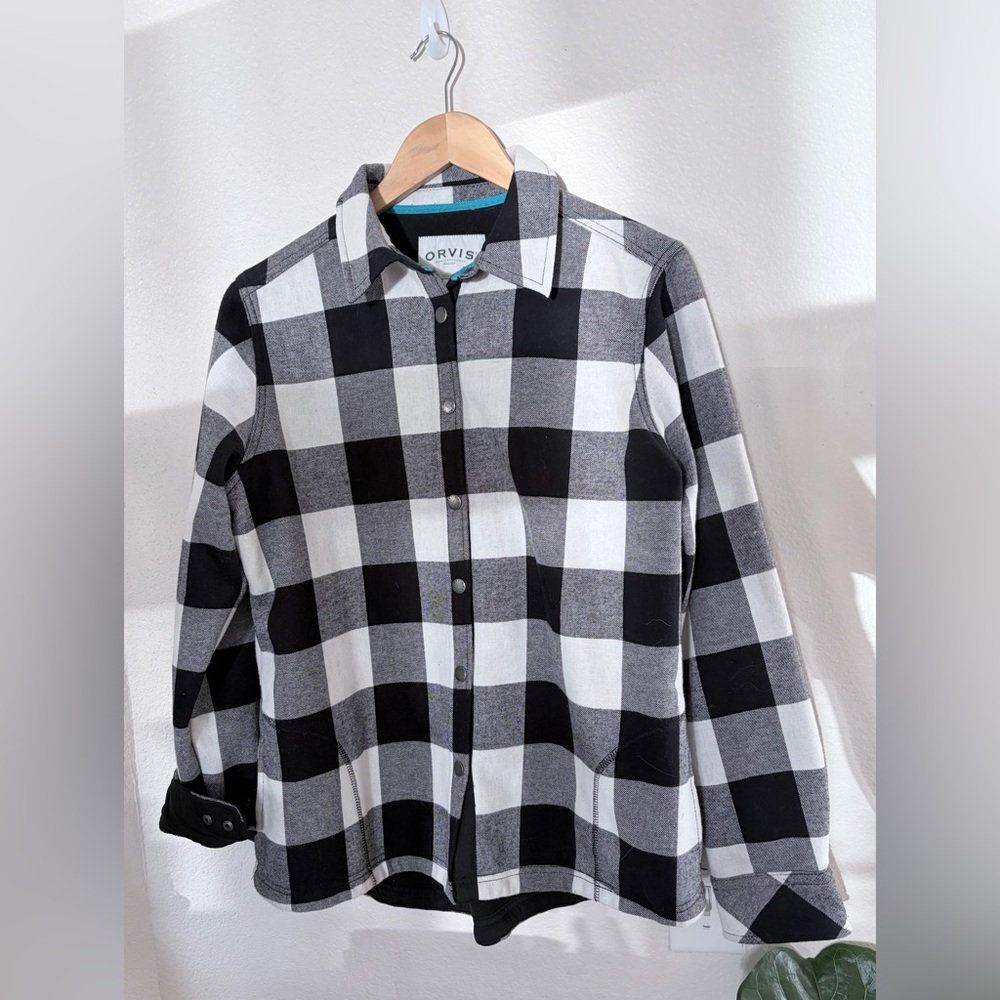 Orvis Monochrome Plaid fleece lined work shirt from Costco
